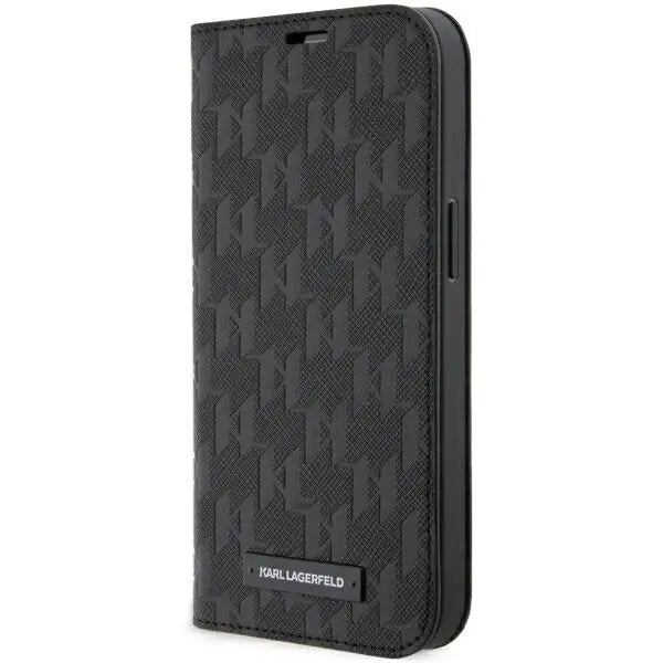 Karl Lagerfeld KLBKP14XSAKLHPK iPhone 14 Pro Max 6.7’’ bookcase black/black Saffiano Monogram - Cell phone cases