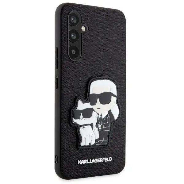 Karl Lagerfeld KLHCA34SANKCPK A34 5G A346 hardcase black/black Saffiano Karl & Choupette - Cell phone cases
