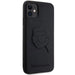 Karl Lagerfeld KLHCN613DRKNK iPhone 11 / Xr 6.1’’ black/black hardcase Rubber Karl Head 3D - Cell phone cases