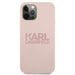 Karl Lagerfeld KLHCP12LSTKLTLP iPhone 12 Pro Max 6,7’’ Silicone Stack Logo różowy/pink - Cell phone cases