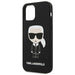 Karl Lagerfeld KLHCP12SSLFKBK iPhone 12 mini 5,4’’ hardcase czarny/black Silicone Iconic - Cell phone cases