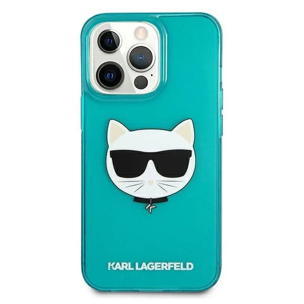 Karl Lagerfeld KLHCP13LCHTRB iPhone 13 Pro / 13 6,1’’ niebieski/blue hardcase Glitter Choupette Fluo - Cell phone cases