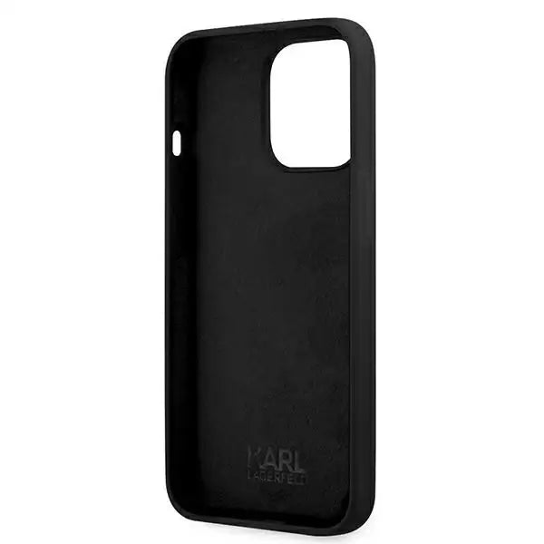 Karl Lagerfeld KLHCP13LSSKCK iPhone 13 Pro / 13 6.1’’ hardcase black/black Silicone Karl & Choupette - Cell phone cases