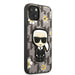 Karl Lagerfeld KLHCP13MPMNFIK1 iPhone 13 6.1’’ grey/grey Flower Ikonik Karl - Cell phone cases and covers<<<HurtelXML