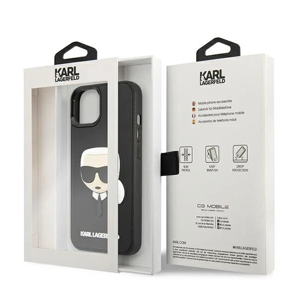 Karl Lagerfeld KLHCP13SKH3DBK iPhone 13 mini 5,4’’ czarny/black hardcase 3D Rubber Karl`s Head - Cell phone cases
