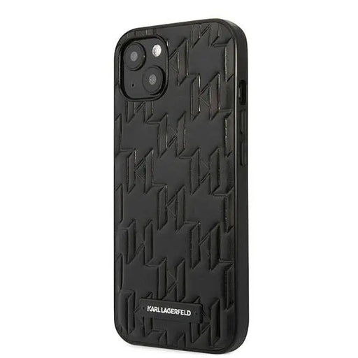 Karl Lagerfeld KLHCP13SMNMP1K iPhone 13 mini 5,4 ’hardcase black / black Monogram Plaque - Cell phone cases