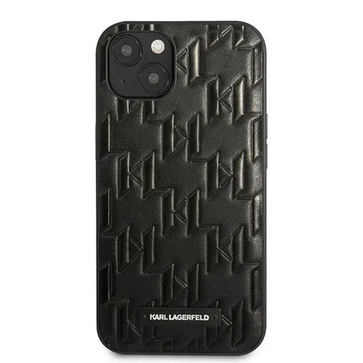 Karl Lagerfeld KLHCP13SMNMP1K iPhone 13 mini 5,4 ’hardcase black / black Monogram Plaque - Cell phone cases