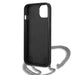 Karl Lagerfeld KLHCP13SPMK iPhone 13 mini 5,4 ’hardcase black / black Leather Textured and Chain - Cell phone cases