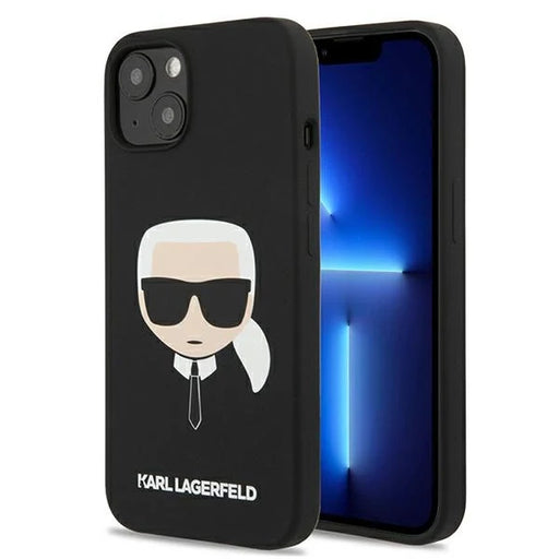 Karl Lagerfeld KLHCP13SSLKHBK iPhone 13 mini 5,4’’ czarny/black hardcase Silicone Karl’s Head - Cell phone cases