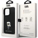 Karl Lagerfeld KLHCP13XSMHKNPK case for iPhone 13 Pro Max - black Silicone Ikonik Metal Pin - Cell phone cases
