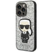 Karl Lagerfeld KLHCP14LGFKPG iPhone 14 Pro 6.1 ’hardcase silver / silver Glitter Flakes Ikonik - Cell phone cases