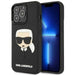 Karl Lagerfeld KLHCP14LKH3DBK iPhone 14 Pro 6.1 ’black / black hardcase 3D Rubber Karl`s Head - Cell phone cases