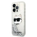 Karl Lagerfeld KLHCP14LLNHCCS iPhone 14 Pro 6.1’’ silver/silver hardcase Glitter Choupette Head - Cell phone cases