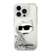 Karl Lagerfeld KLHCP14LLNHCCS iPhone 14 Pro 6.1’’ silver/silver hardcase Glitter Choupette Head - Cell phone cases