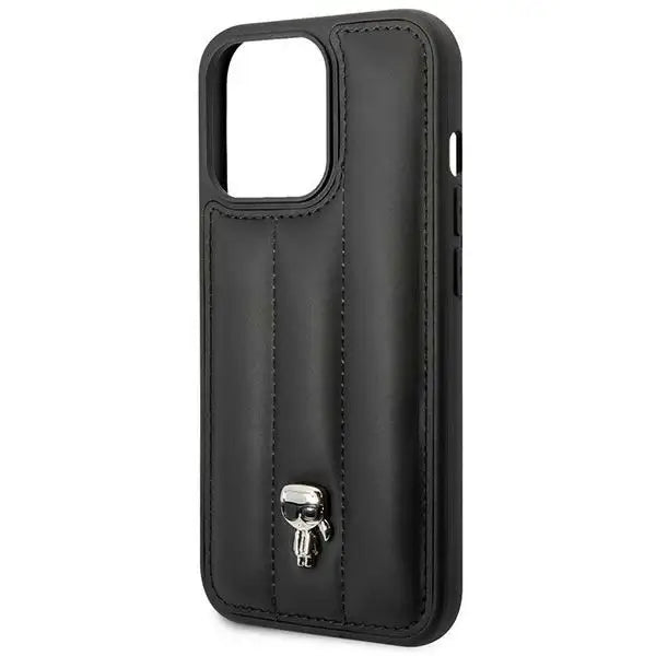 Karl Lagerfeld KLHCP14LPSQPK iPhone 14 Pro 6,1’’ hardcase czarny/black Puffy Ikonik Pin - Cell phone cases