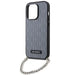 Karl Lagerfeld KLHCP14LSACKLHPG iPhone 14 Pro 6.1’’ silver/silver hardcase Saffiano Monogram Chain - Cell phone cases