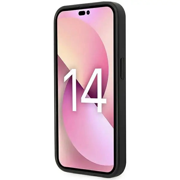 Karl Lagerfeld KLHCP14LSAKLHPG iPhone 14 Pro 6.1 ’hardcase gray / gray Saffiano Mono Metal Logo - Cell phone cases