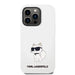 Karl Lagerfeld KLHCP14LSNCHBCH iPhone 14 Pro 6.1’’ hardcase white/white Silicone Choupette - Cell phone cases
