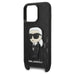Karl Lagerfeld KLHCP14LSTKMK iPhone 14 Pro 6.1’’ black/black hardcase Monogram Ikonik Patch - Cell phone cases
