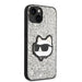 Karl Lagerfeld KLHCP14MG2CPS iPhone 14 Plus 6.7’’ silver/silver hardcase Glitter Choupette Patch - Cell phone cases