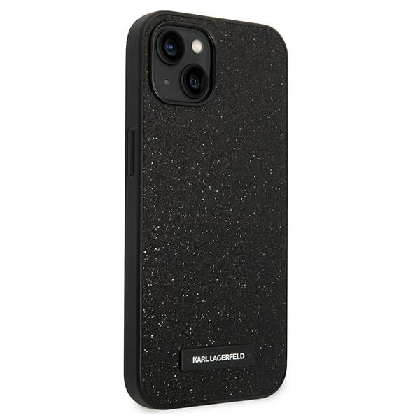 Karl Lagerfeld KLHCP14MG2ELK iPhone 14 Plus 6.7 ’hardcase black / black Glitter Plaque Logo - Cell phone cases