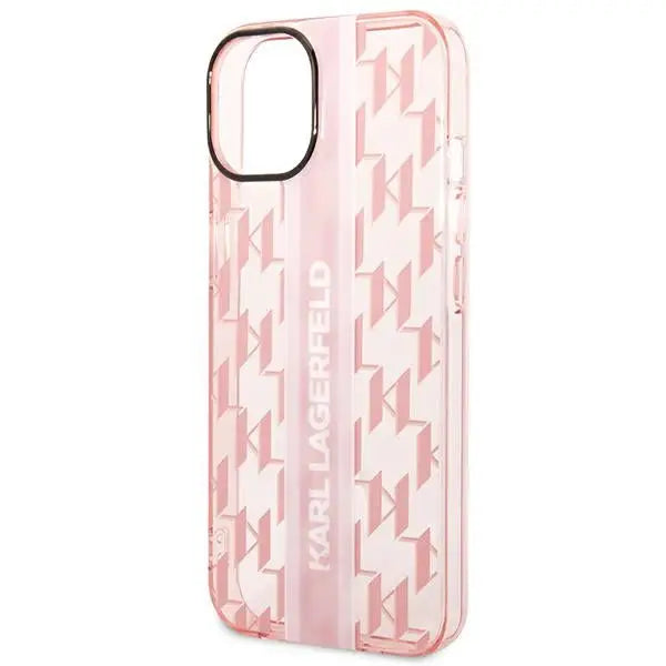 Karl Lagerfeld KLHCP14MHKLSPCP iPhone 14 Plus 6.7 ’hardcase pink / pink Mono Vertical Stripe - Cell phone cases