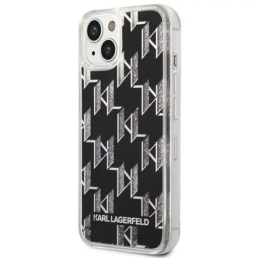 Karl Lagerfeld KLHCP14MLMNMK iPhone 14 Plus 6.7 ’hardcase black / black Liquid Glitter Monogram - Cell phone cases