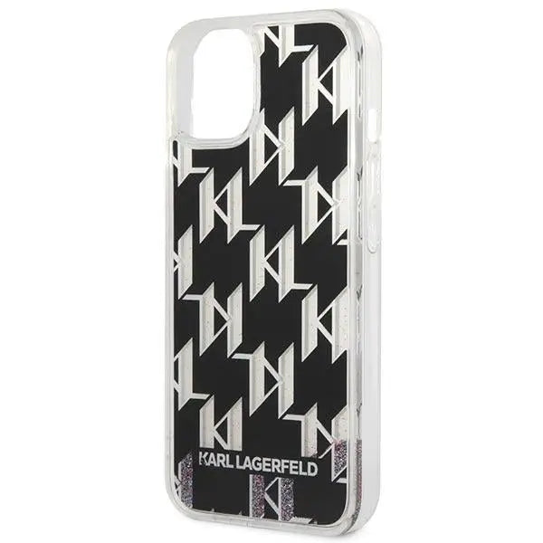 Karl Lagerfeld KLHCP14MLMNMK iPhone 14 Plus 6.7 ’hardcase black / black Liquid Glitter Monogram - Cell phone cases