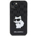 Karl Lagerfeld KLHCP14MSAKHPCK iPhone 14 Plus 6.7’’ black/black Saffiano Monogram Choupette - Cell phone cases