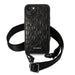 Karl Lagerfeld KLHCP14MSTMK iPhone 14 Plus 6.7’’ hardcase black/black Monogram Plaque Logo Strap - Cell phone cases