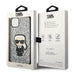 Karl Lagerfeld KLHCP14SGFKPG iPhone 14 6.1 ’hardcase silver / silver Glitter Flakes Ikonik - Cell phone cases