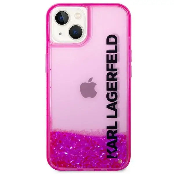 Karl Lagerfeld KLHCP14SLCKVF iPhone 14 6,1’’ różowy/pink hardcase Liquid Glitter Elong - Cell phone cases