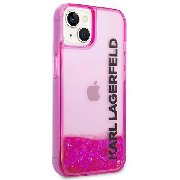 Karl Lagerfeld KLHCP14SLCKVF iPhone 14 6,1’’ różowy/pink hardcase Liquid Glitter Elong - Cell phone cases