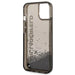 Karl Lagerfeld KLHCP14SLCKVK iPhone 14 6.1 ’black / black hardcase Liquid Glitter Elong - Cell phone cases