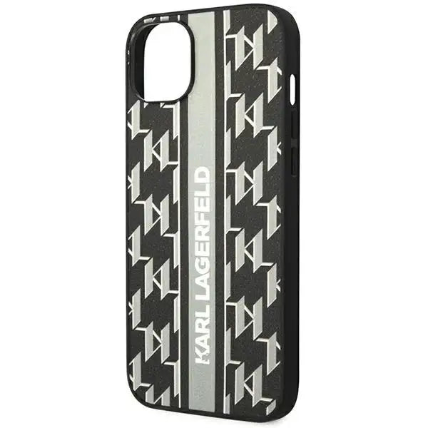 Karl Lagerfeld KLHCP14SPGKLSKG iPhone 14 6.1 ’hardcase gray / gray Monogram Stripe - Cell phone cases
