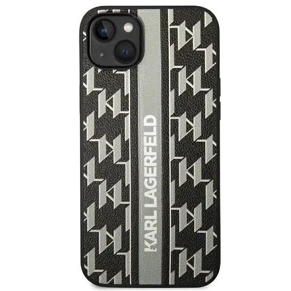 Karl Lagerfeld KLHCP14SPGKLSKG iPhone 14 6.1 ’hardcase gray / gray Monogram Stripe - Cell phone cases