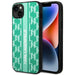 Karl Lagerfeld KLHCP14SPGKLSKN iPhone 14 6.1 ’hardcase green / green Monogram Stripe - Cell phone cases