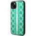 Karl Lagerfeld KLHCP14SPGKLSKN iPhone 14 6.1 ’hardcase green / green Monogram Stripe - Cell phone cases