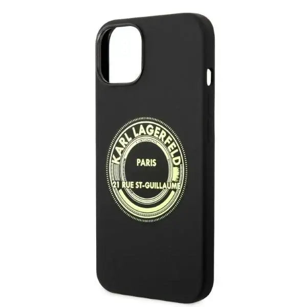 Karl Lagerfeld KLHCP14SSRSGRCK iPhone 14 6.1 ’hardcase black / black Silicone RSG - Cell phone cases