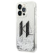Karl Lagerfeld KLHCP14XLBKLCS iPhone 14 Pro Max 6,7’’ srebrny/silver hardcase Liquid Glitter Big KL - Cell phone cases
