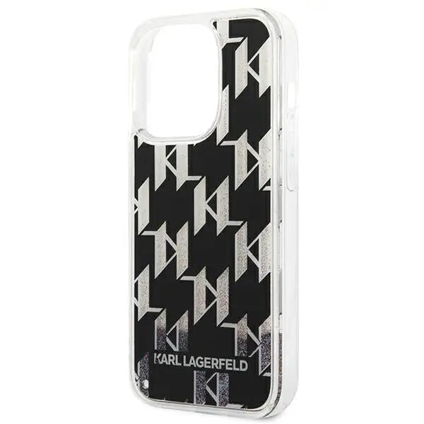 Karl Lagerfeld KLHCP14XLMNMK iPhone 14 Pro Max 6.7 ’hardcase black / black Liquid Glitter Monogram - Cell phone cases