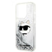 Karl Lagerfeld KLHCP14XLNHCS iPhone 14 Pro Max 6.7’’ silver/silver hardcase Glitter Choupette Head - Cell phone cases