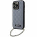 Karl Lagerfeld KLHCP14XSACKLHPG iPhone 14 Pro Max 6.7’’ silver/silver hardcase Saffiano Monogram Chain - Cell phone
