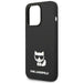 Karl Lagerfeld KLHCP14XSLCTBK iPhone 14 Pro Max 6.7 ’hardcase black / black Silicone Choupette Body - Cell phone cases