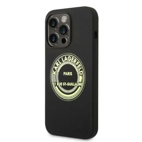 Karl Lagerfeld KLHCP14XSRSGRCK iPhone 14 Pro Max 6.7 ’hardcase black / black Silicone RSG - Cell phone cases