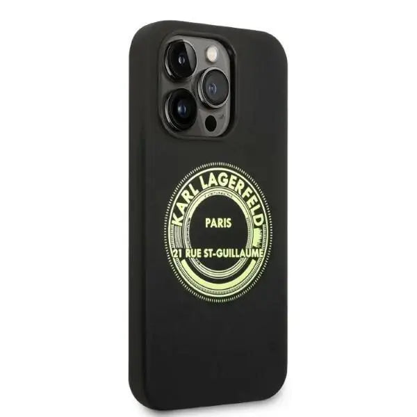 Karl Lagerfeld KLHCP14XSRSGRCK iPhone 14 Pro Max 6.7 ’hardcase black / black Silicone RSG - Cell phone cases