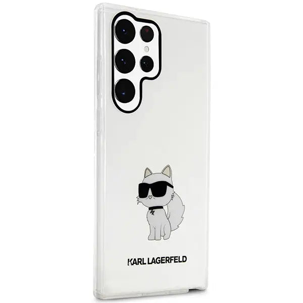 Karl Lagerfeld KLHCS23LHNCHTCT S23 Ultra S918 transparent hardcase Ikonik Choupette - Cell phone cases