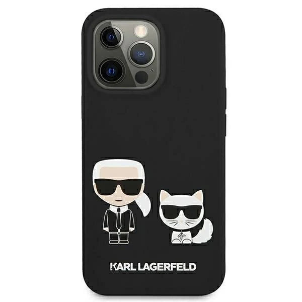Karl Lagerfeld KLHMP13LSSKCK iPhone 13 Pro / 13 6,1’’ hardcase czarny/black Silicone Karl & Choupette Magsafe - Cell