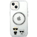 Karl Lagerfeld KLHMP14MHKCT iPhone 14 Plus 6.7 ’hardcase transparent / transparent Karl & Choupette Aluminum Magsafe
