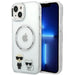Karl Lagerfeld KLHMP14MHKCT iPhone 14 Plus 6.7 ’hardcase transparent / transparent Karl & Choupette Aluminum Magsafe
